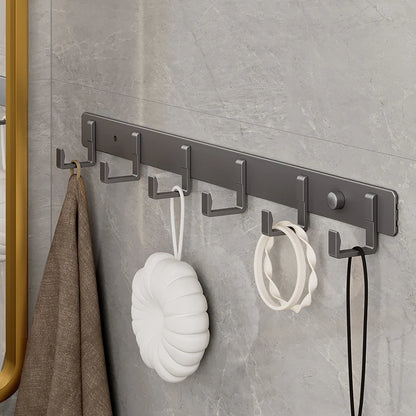 Aluminum Grey Robe Hook Wall Hanging Towel Hooks Clothes Storage Bathroom Accessories