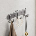 Aluminum Grey Robe Hook Wall Hanging Towel Hooks Clothes Storage Bathroom Accessories