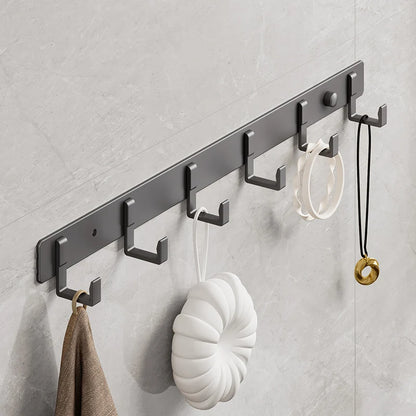 Aluminum Grey Robe Hook Wall Hanging Towel Hooks Clothes Storage Bathroom Accessories