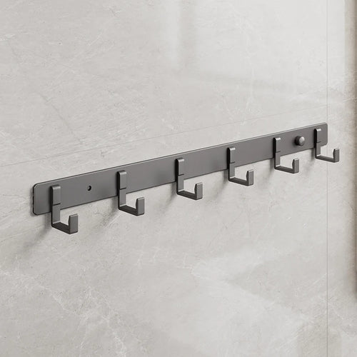 Aluminum Grey Robe Hook Wall Hanging Towel Hooks Clothes Storage Bathroom Accessories